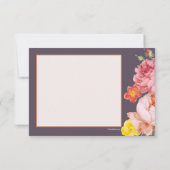 Invitation Remerciements Floraux de Printemps (Dos)