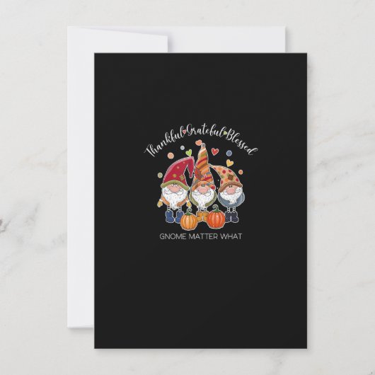 Invitation Remerciements Heureux Béni Soeurs Thanksgiving Fal (Devant)