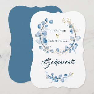 Invitation Remerciements PERSONNALISÉS pour être mes parrain 