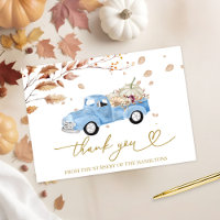 Remerciements pour Baby Shower Thème Camionnette V