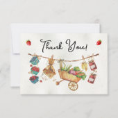 Invitation Remerciements pour la Baby Shower au marché des ag (Devant)