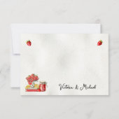 Invitation Remerciements pour la Baby Shower au marché des ag (Dos)