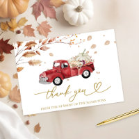Remerciements pour la Baby Shower Vintage Truck d'