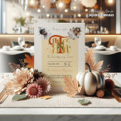 Invitation Remerciements pour les photos du feuillage d'autom