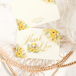 Invitation Remerciements pour une Baby Shower en l'honneur d'