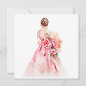 Invitation Remerciements pour une fête prénuptiale minimalist (Dos)