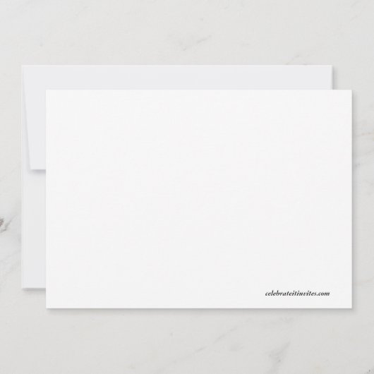 Invitation Remerciements Soirée Thanksgiving (Dos)