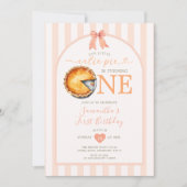 Invitation RemerciementsDonner Cutie Pie Orange En vichy 1er (Devant)