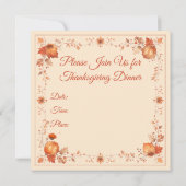 Invitation Remercier la Turquie (Dos)