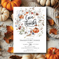 Remerciez Floral Wreath Thanksgiving