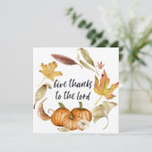 Invitation Remerciez Le Seigneur, Citation De La Bible D'Auto (Debout devant)