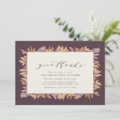Invitation Remerciez les feuilles de tomes Thanksgiving (Debout devant)
