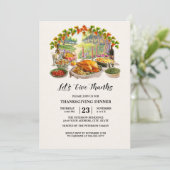 Invitation Remercions. Dîner Thanksgiving (Debout devant)