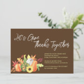 Invitation Remercions ensemble le Citrouille Thanksgiving (Debout devant)