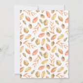 Invitation Remercions Script Wood Thanksgiving Dîner (Dos)