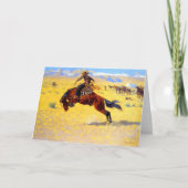 Invitation Remington Old West Horse et Cowboy (Devant)
