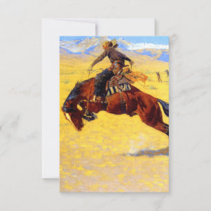 Invitation Remington Old West Horse et Cowboy