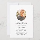 Invitation Reminisce and Celebrate Memorial Modern Photo (Devant)