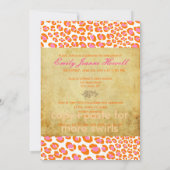 Invitation Remise de diplôme PixDezines 2011, Léopard rose (Dos)