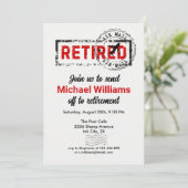 Invitation Remise de la période de congé de retraite (Debout devant)