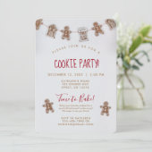 Invitation Remise de Noël de l'échange de biscuits de vacance (Debout devant)