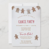 Invitation Remise de Noël de l'échange de biscuits de vacance (Devant)