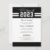Invitation Remise des diplômes 2026 Fête de fin d'études mode (Devant)