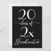 Invitation Remise des diplômes de la promotion 2026 Chic text (Devant)