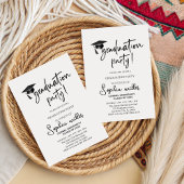 Invitation Remise des diplômes de lycée, Fête de fin d'études