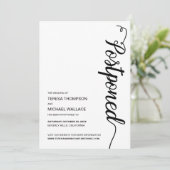 Invitation Remise simple du Mariage à retardement noir (Debout devant)