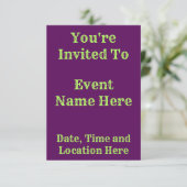 Invitation Remix arc-en-ciel violet (Debout devant)