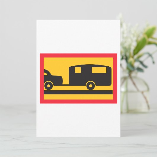 Invitation Remorquage D'une Caravane