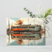 Invitation Remorque Caravan vintage RV Thunder_Cove (Debout devant)