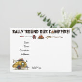 Invitation Remorque Voyage Camper Vintage Cute RV (Debout devant)