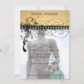 Invitation Remous-Changement élégant génial noir à l'année en (Dos)