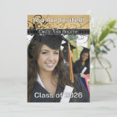 Invitation Remous-Changement élégant génial noir à l'année en (Debout devant)