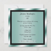 Invitation Remous d'argent et soixantième fête d'anniversaire (Dos)