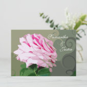 Invitation Remous de rose de rose épousant l'invitation de (Debout devant)
