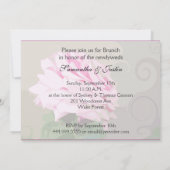 Invitation Remous de rose de rose épousant l'invitation de (Dos)
