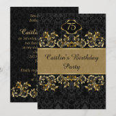 Invitation Remous d'or, soixante-quinzième fête (Devant / Derrière)