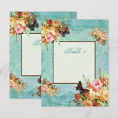 Invitation Remous roses de papillons de papillon de roses de (Devant / Derrière)