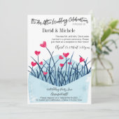 Invitation remplie de cœur pour la fête d'après ma (Debout devant)