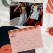 Invitation Remplir dans le vide avec demande de chanson RSVP 