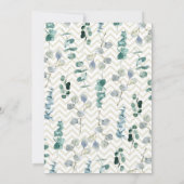 Invitation Remplir le blanc Eucaplyptus multi-usage (Dos)