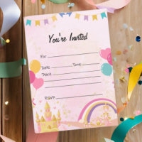 Remplir l'invitation d'anniversaire vide