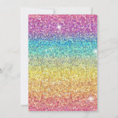 Invitation Remplir l'invitation de licorne (Dos)