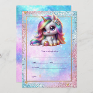 Invitation Remplir l'invitation Unicorn