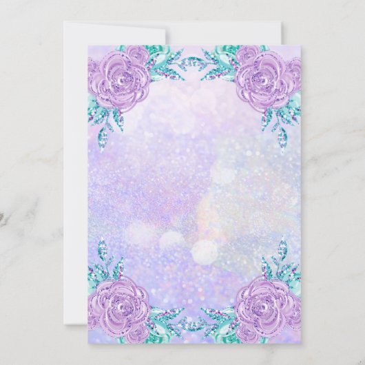 Invitation Remplir l'invitation Unicorn (Dos)