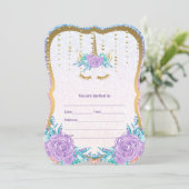 Invitation Remplir l'invitation Unicorn (Debout devant)