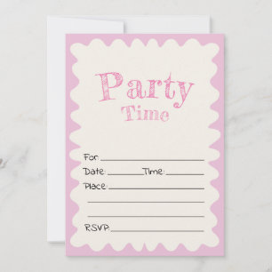 Invitation Remplissez L'Invitation D'Anniversaire Vierge